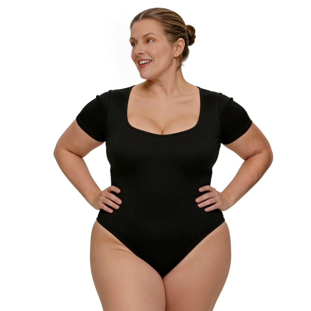 Sculpt Rib Scoop Bodysuit