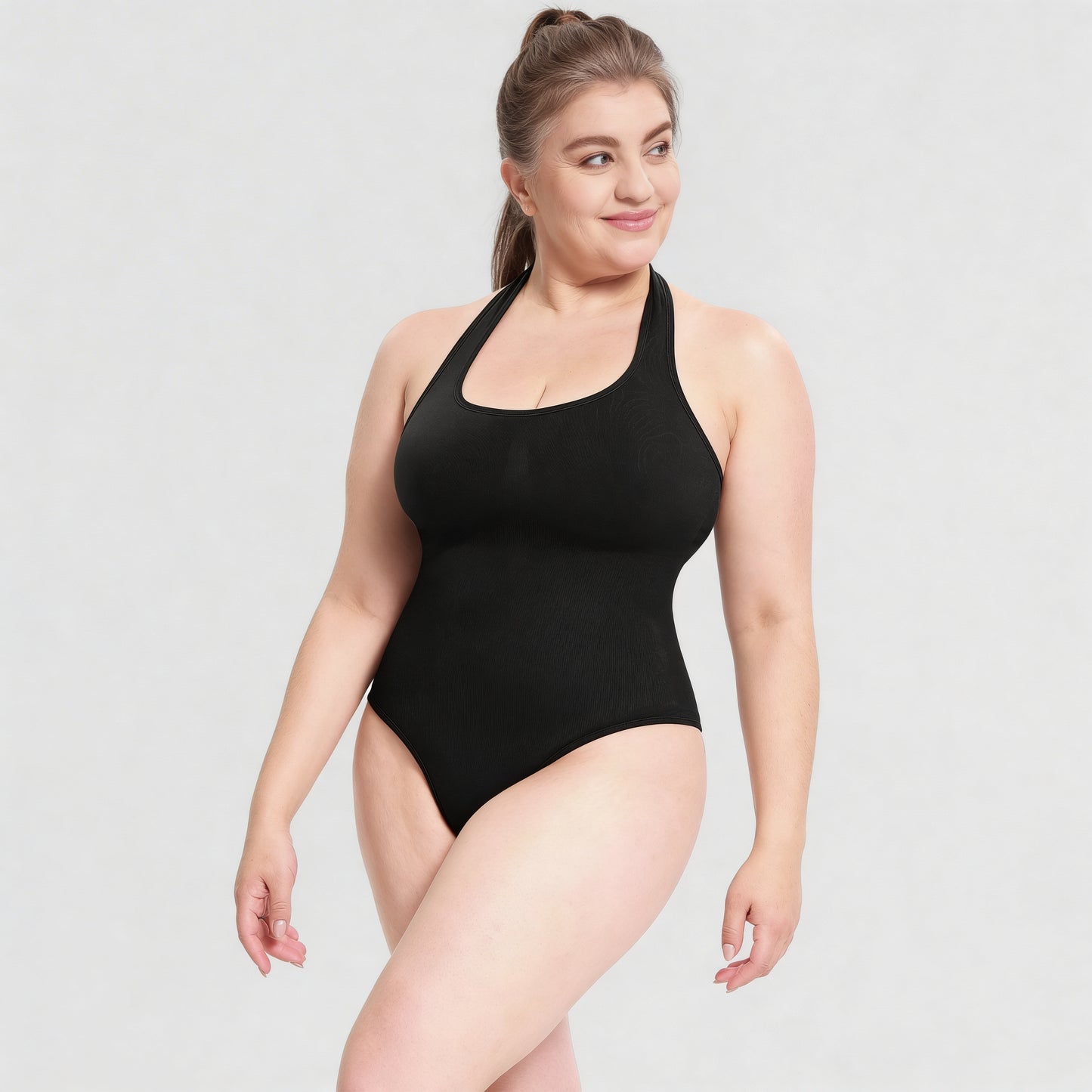 Sculpt Rib Halter Bodysuit