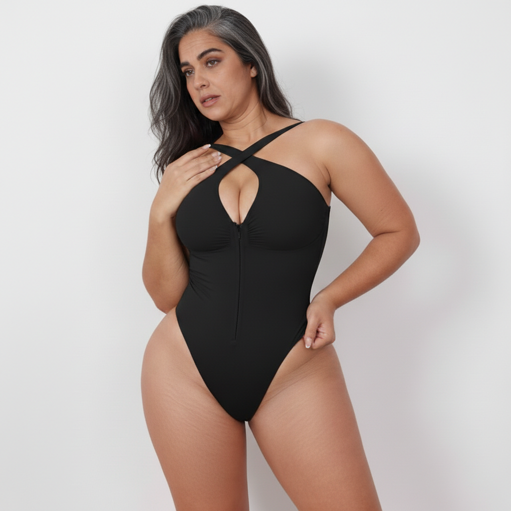 Contour Zip Sculpt Bodysuit