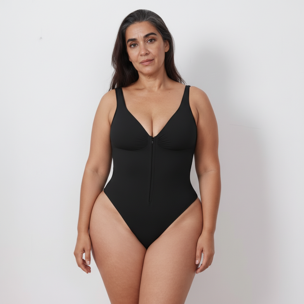 Contour Zip Sculpt Bodysuit